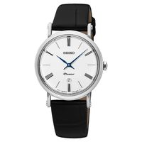 SEIKO 精工 Premier 系列超薄石英女錶-銀/30mm 7N89-0AY0P(SKB431J1)