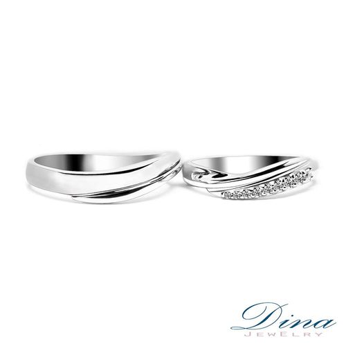 DINA JEWELRY 蒂娜珠寶 『承諾愛情』 真鑽鑽石 結婚對戒/情人對戒/男女對戒