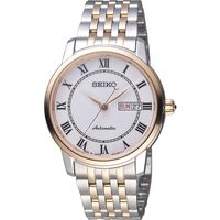 SEIKO 精工 Presage 羅馬假期機械錶 4R36-04E0G 雙色 SRP766J1