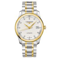 LONGINES 浪琴 Master 巨擘真鑽機械腕錶-銀x雙色/40mm L27935977