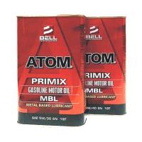 美國貝爾BELL---ATOM MBL MOTOR OIL 最新高科技長效修護配方全合成機油 5W30 SN【汽油車專用】4入