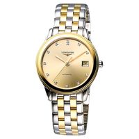 LONGINES 旗艦系列真鑽機械腕錶-半金/35.6mm L47743377