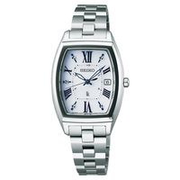 SEIKO 精工 LUKIA 鈦 太陽能電波女錶-銀/26mm 1B22-0CC0S(SSQW031J)
