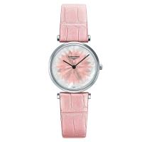LONGINES 浪琴 La Grande 嘉嵐系列石英女錶-珍珠貝x粉色/29mm L45124042