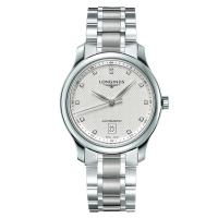 LONGINES 浪琴 Master 巨擘真鑽機械腕錶-銀/39mm L26284776