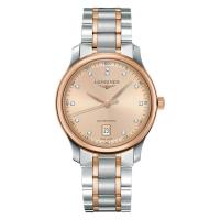 LONGINES 浪琴 Master 巨擘真鑽機械腕錶-玫塊金x雙色/38mm L26285997