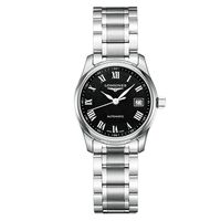 LONGINES 浪琴 Master 巨擘系列羅馬機械女錶-黑/29mm L22574516
