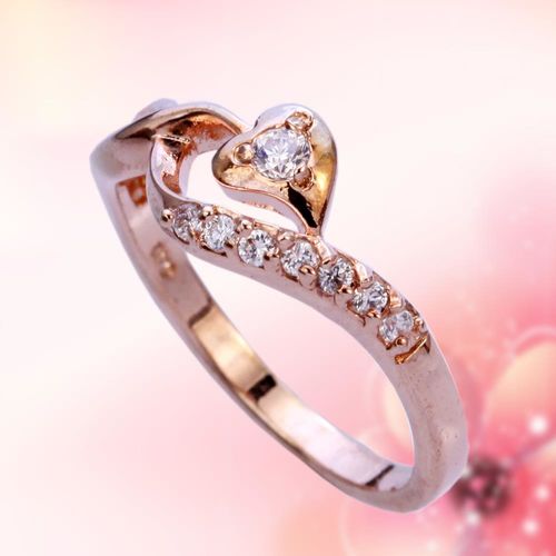 ChaBi 佳人玫瑰金女戒