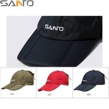 山拓Santo速乾摺疊帽鴨舌帽三折帽M-16口袋帽(可折疊.好收納.輕量透氣)防曬帽遮陽帽棒球帽