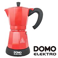 【比利時DOMO】經典電動摩卡壺(DM413KT)-紅