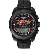 TISSOT 天梭 T-touch 飛龍在天鈦合金腕錶(IP黑/43mm) T0134204720101