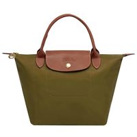 LONGCHAMP 經典LE PLIAGE 系列短把尼龍水餃包(小-卡其軍綠)