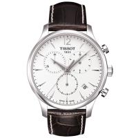 TISSOT 天梭 T-TRADITION 尊爵超薄三眼計時男錶 T0636171603700