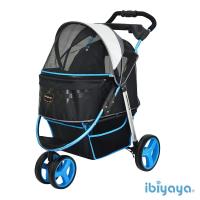 【IBIYAYA依比呀呀】尊爵號鋁合金寵物推車-極光藍(FS1616)