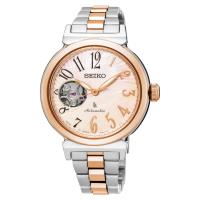 SEIKO LUKIA 美好時光機械女錶-珍珠貝x雙色版/36mm 4R38-01E0KS(SSA838J1)