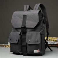 【米蘭精品】後背包帆布雙肩包日系原宿風休閒流行2色73in53