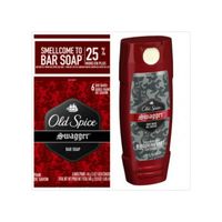 【美國 Old Spice 】經典香水皂-搖擺Swagger(141g)*2入/組*6+搖擺Swagge沐浴乳(473ml)*1
