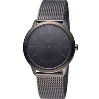 CK Calvin Klein Minimal 俐落米蘭時尚腕錶 K3M224B1 黑(35mm)