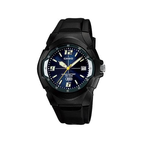 【CASIO】 新版超時玩家十年電量指針錶-藍色 (MW-600F-2A)