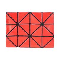 ISSEY MIYAKE 三宅一生 BAOBAO幾何方格亮面3x4名片夾(紅)