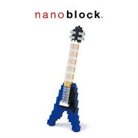 【Nanoblock 迷你積木】NBC-095 藍色V型電吉他