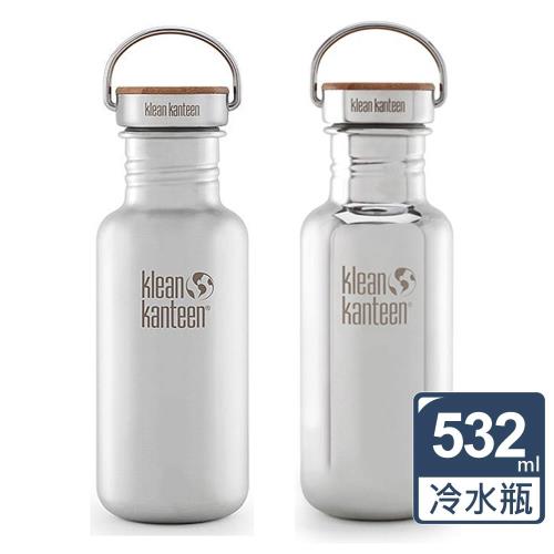 【美國Klean Kanteen】竹片鋼蓋冷水瓶(532ml)