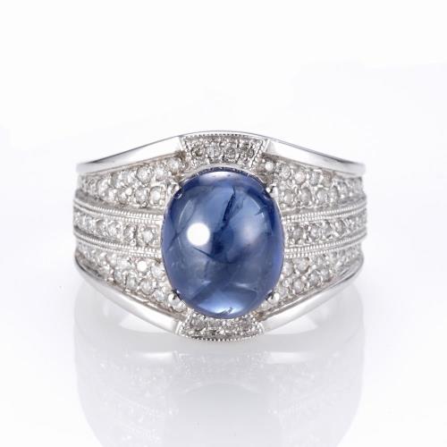 PIAVEN 伯芬皇家風範8克拉藍寶男戒