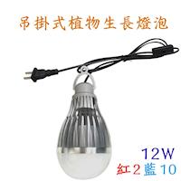 多肉植物生長燈 吊掛植物 燈 12W / 12瓦 E27 LED植物燈 100v-240v-紅2藍10 JNP016