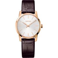 Calvin Klein CK City 極簡經典LOGO女錶-玫瑰金框/32mm K2G23620