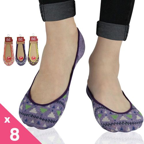 【BVD】復古三角女襪套-8雙組(B252襪子-隱形襪)
