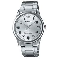 【CASIO】 經典復古時尚簡約指針紳士腕錶-銀白色 (MTP-V001D-7B)