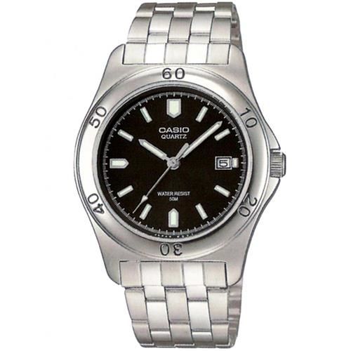 【CASIO】 世界城市新風範指針錶-黑面 (MTP-1213A-1A)