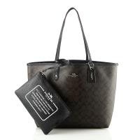 COACH C LOGO PVC 雙面翻轉 肩背包托特包(共四款)