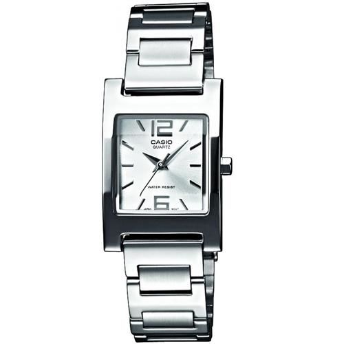 【CASIO】 方采淑女知性女錶腕-白 (LTP-1283D-7A)