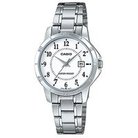 【CASIO】 經典復古簡約巧小指針日期腕錶-數字白面 (LTP-V004D-7B)