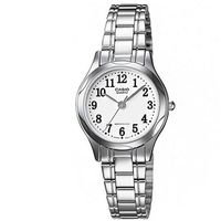 CASIO 時尚典雅服貼舒適腕錶-數字白面 (LTP-1275D-7B)