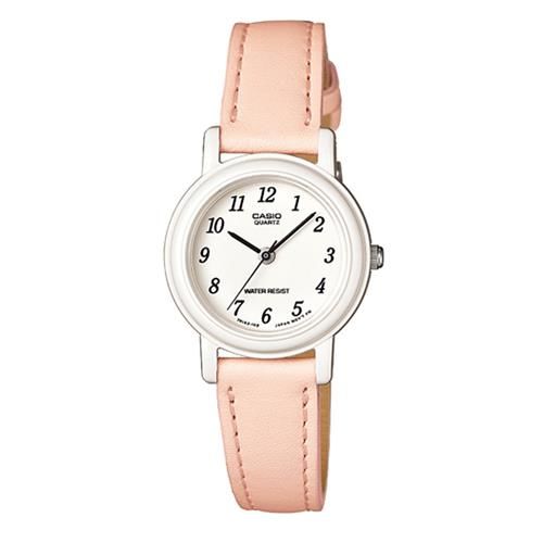 【CASIO】馬卡龍甜心魅力皮帶腕錶-粉嫩膚色 (LQ-139L-4B2)