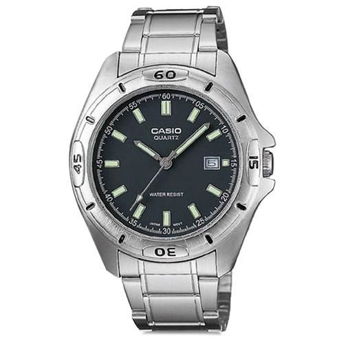 【CASIO】 經典時尚簡約風格指針腕錶-灰面 (MTP-1244D-8A)