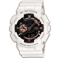 【CASIO】G-SHOCK 染金炫彩新重機裝置Man概念錶 -白 (GA-110RG-7A)