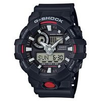 【CASIO】G-SHOCK創新突破金屬感搶眼視覺休閒錶-黑 (GA-700-1A)
