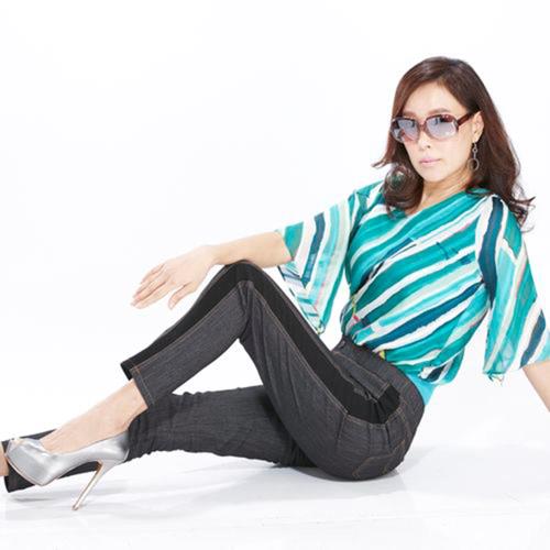 蘭陵專攻顯瘦拼接款丹寧褲4入 105-09-31