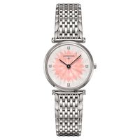 LONGINES 浪琴 新嘉嵐粉彩系列鑲鑽女錶-粉/29mm L45124246