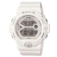 【CASIO】BABY-G 馬錶記憶熱血女孩慢跑運動錶-雪白 (BG-6903-7B)
