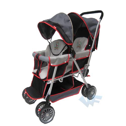 【MIT台灣童車】單向雙人手推車 BAB-202