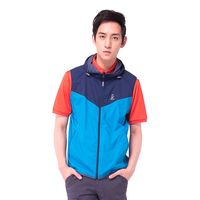 【hilltop山頂鳥】男款超潑水抗UV超輕量外套S02M83-藍