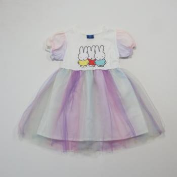 新款女童洋氣彩虹連衣裙 女寶寶110-150夏季時尚可愛公主裙