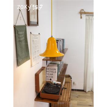 zoxy 奶油風鈴鐺小吊燈床頭過道玄關ins燈極簡設計師臥室餐廳燈具