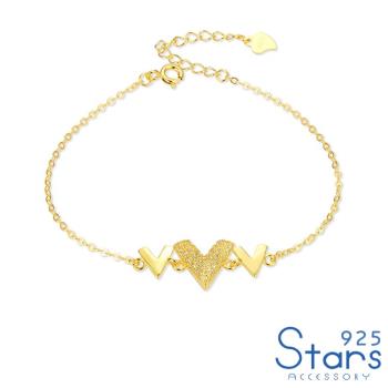 【925 STARS】純銀925微鑲美鑽時尚V字造型手鍊 造型手鍊 美鑽手鍊