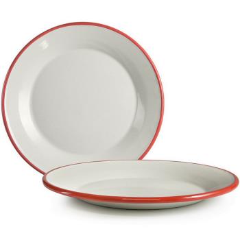 《ibili》琺瑯餐盤(紅18cm)