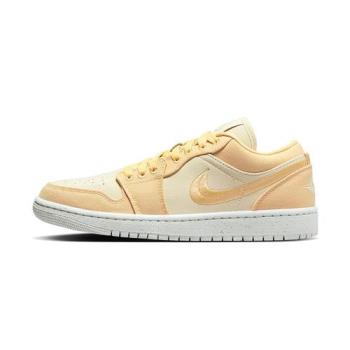 Nike Air Jordan 1 Low SE Canvas 女 橘黃 喬丹 經典 刺繡 休閒鞋 DV0426-200